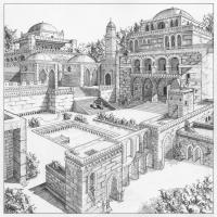 Anahita's Castle - Pen & ink. 2008